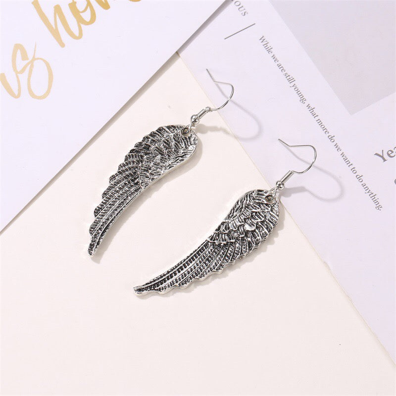 Metallic Angel's Wings Earrings