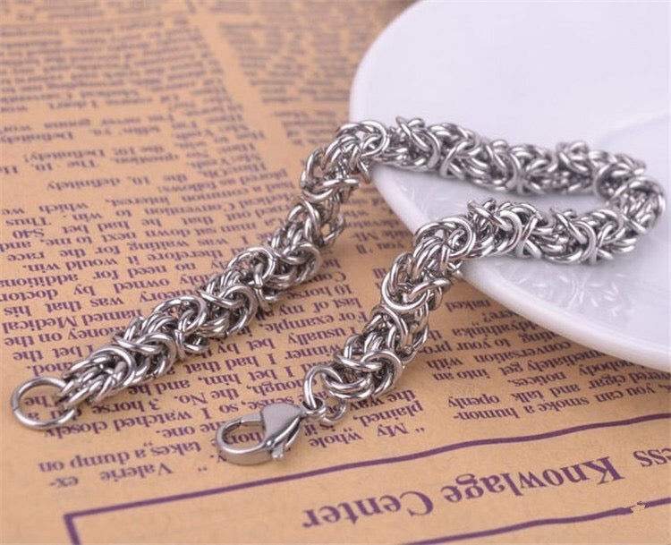 Ring buckle chain necklace