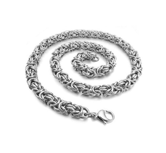 Ring buckle chain necklace