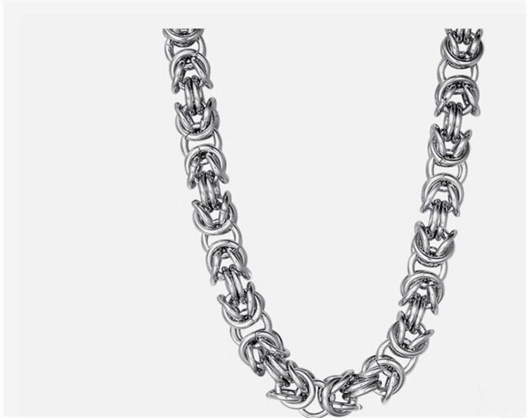 Ring buckle chain necklace