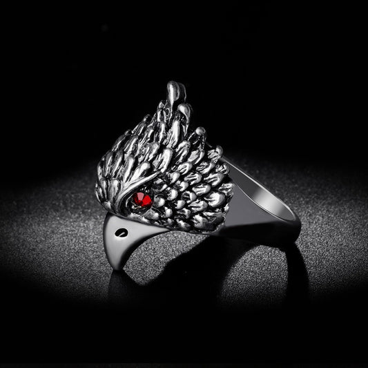 Red Eye Eagle Ring