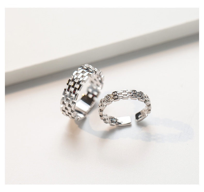Adjustable Great Wall Couple Open Rings